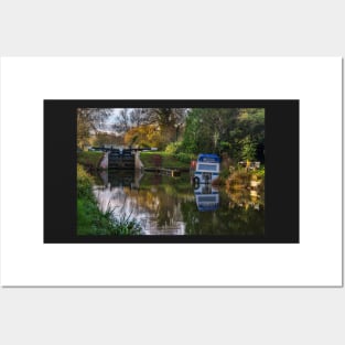 Autumn Colours At Hungerford Lock Posters and Art